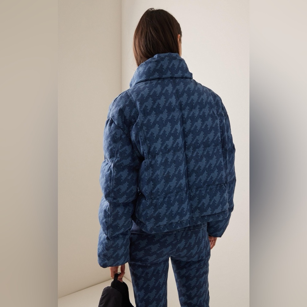 Perfect Moment Navy Houndstooth Ski Jacket - Picture 2 of 13